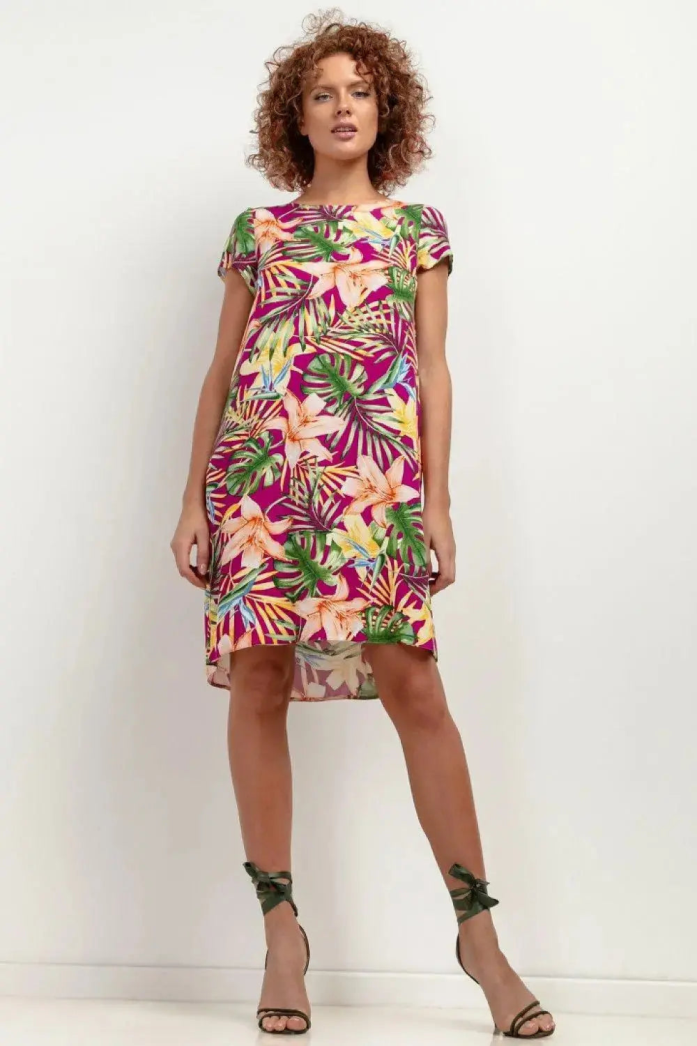 Tessita patterned viscose dress