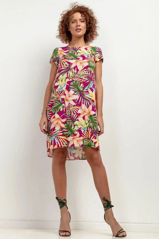 Tessita patterned viscose dress
