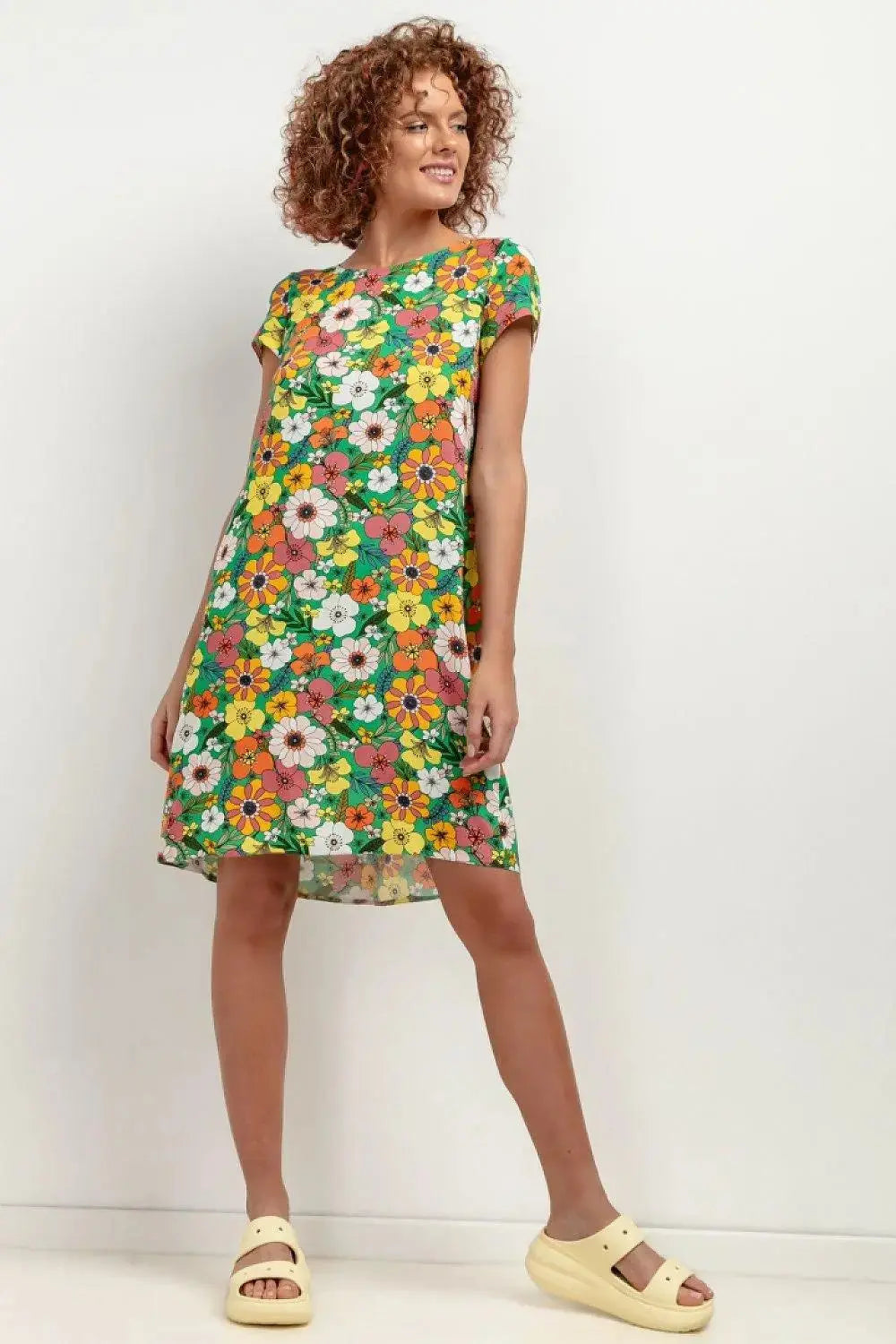 Tessita patterned viscose dress