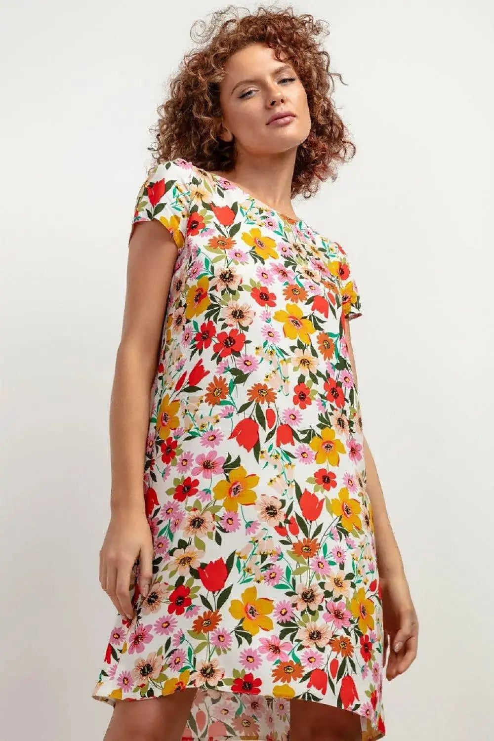 Tessita patterned viscose dress