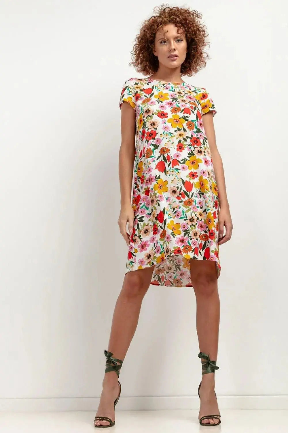 Tessita patterned viscose dress