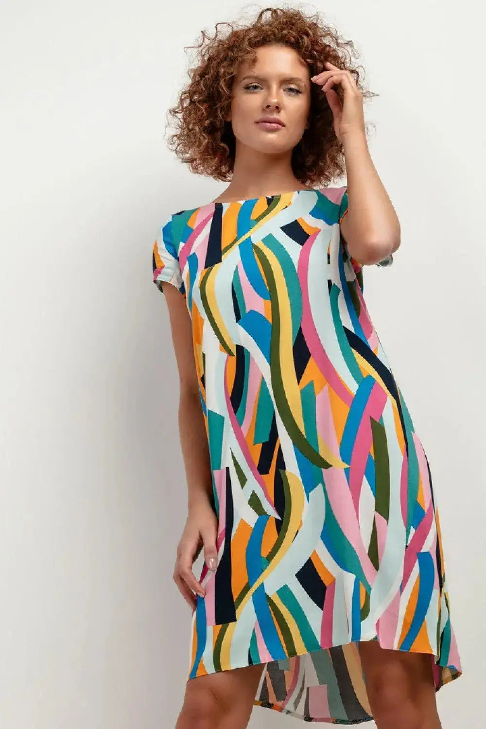 Tessita patterned viscose dress