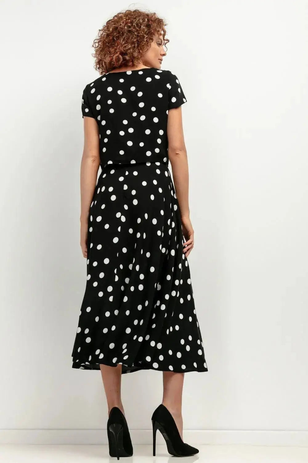 Tessita patterned viscose skirt