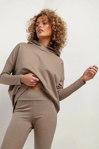 Tessita soft knit fabric set sweatshirt