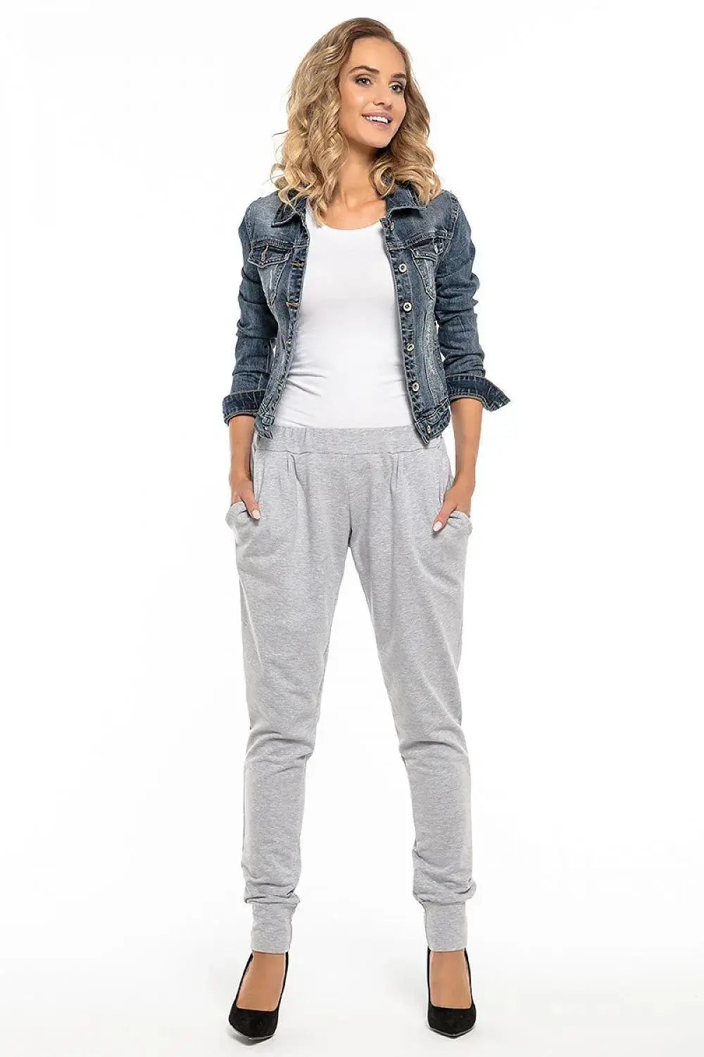Tessita sweatpants with pockets and a ribbed leg