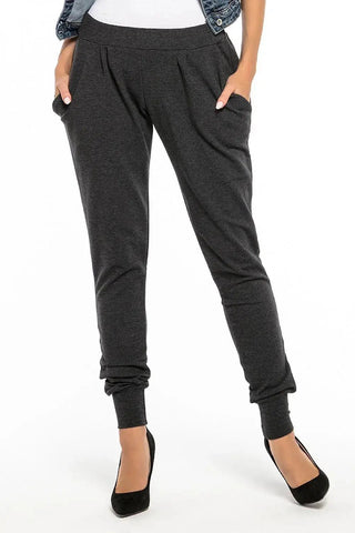 Tessita sweatpants with pockets and a ribbed leg