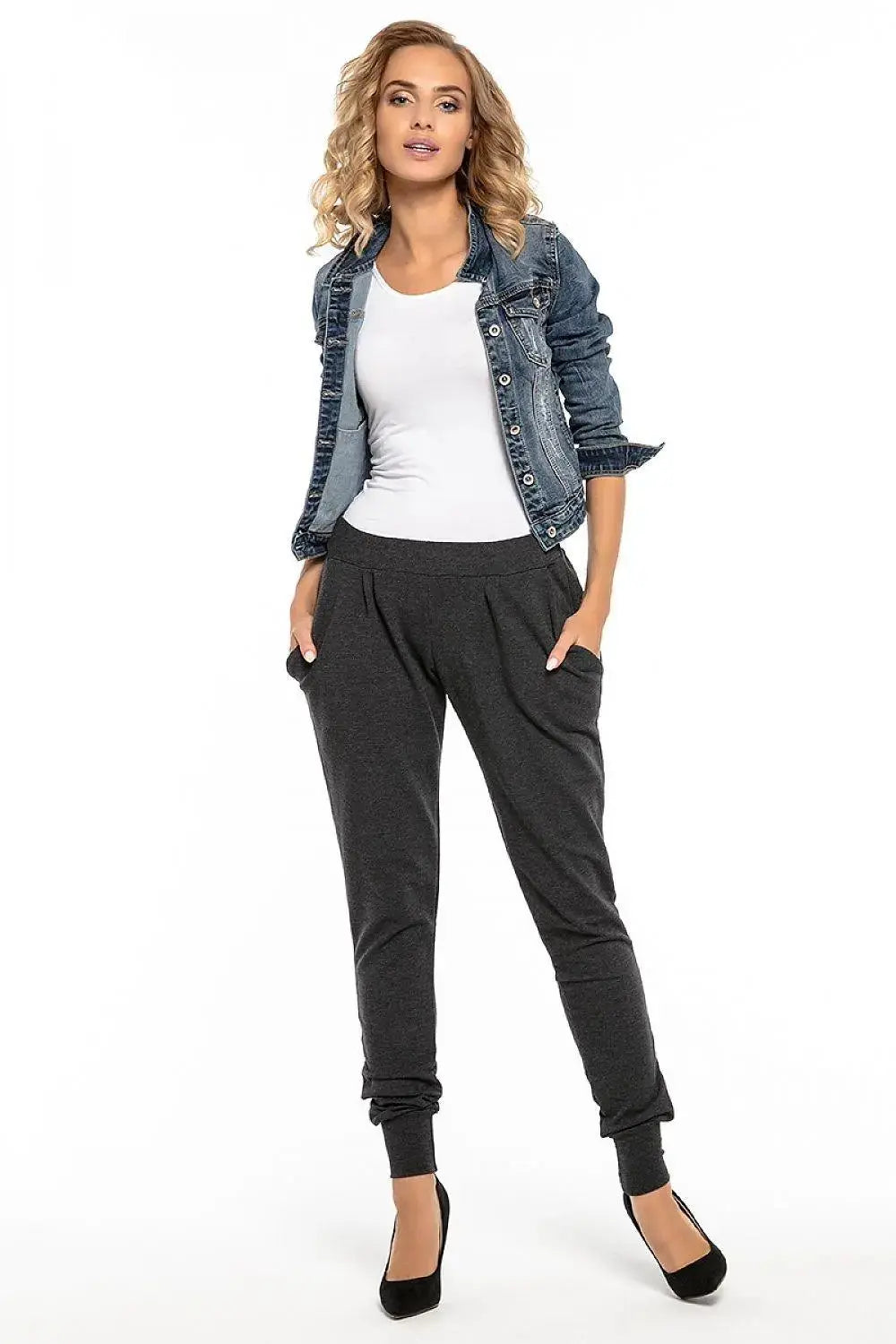 Tessita sweatpants with pockets and a ribbed leg