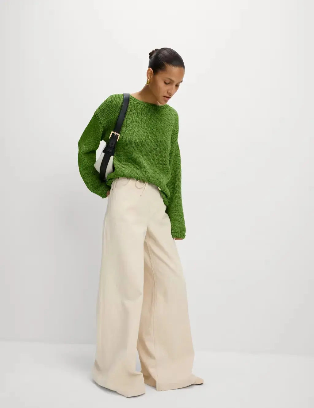 Textured Crew Neck Jumper