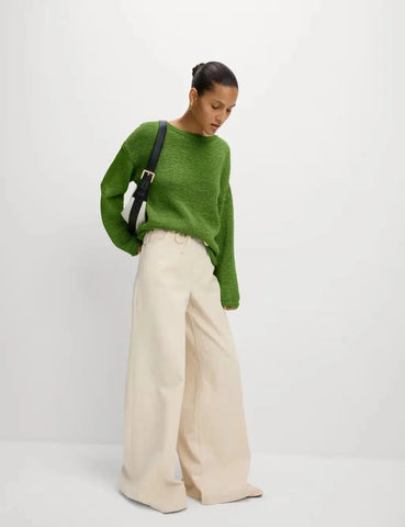 Textured Crew Neck Jumper