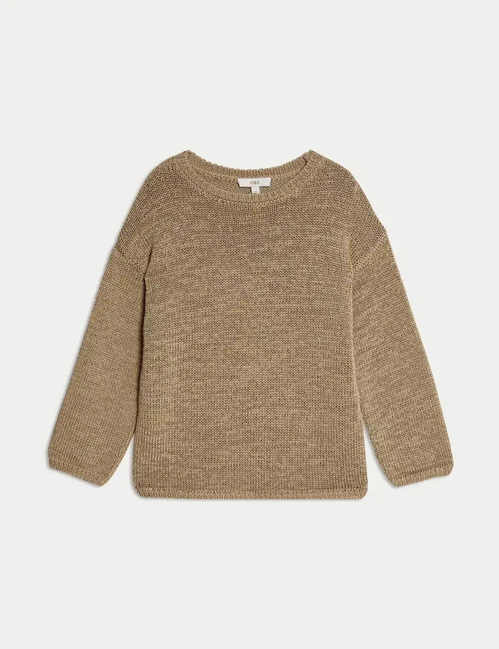 Textured Crew Neck Jumper