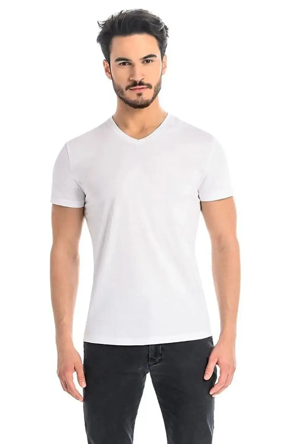 Teyli short sleeves white men's t-shirt