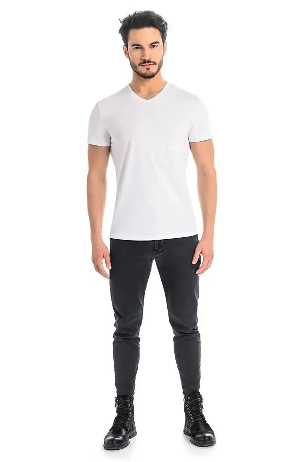Teyli short sleeves white men's t-shirt