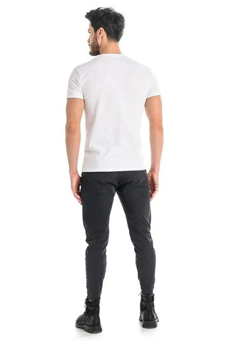 Teyli short sleeves white men's t-shirt
