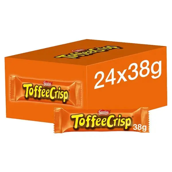 Toffee Crisp Milk Chocolate Bar 38g (Case of 24)