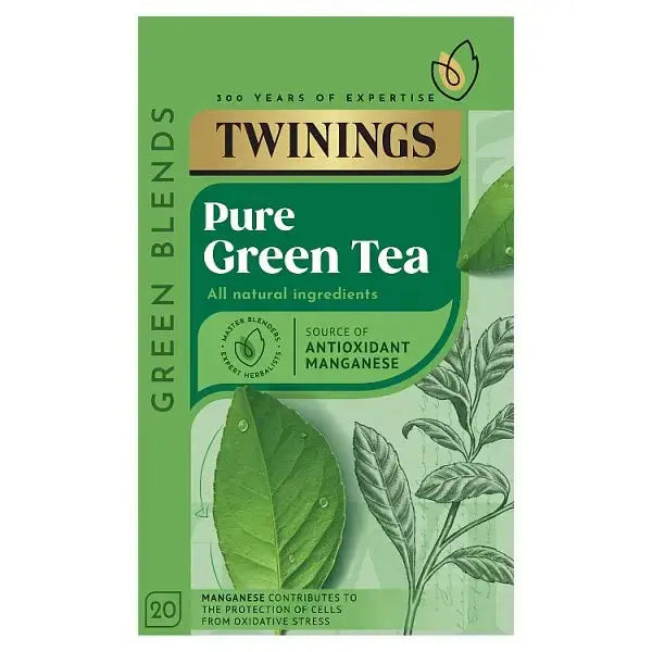 Twinings Pure Green Tea 20 Tea Bags 50g (Case of 4)