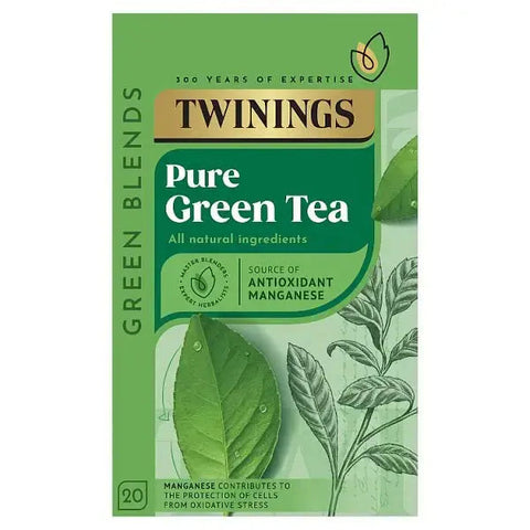 Twinings Pure Green Tea 20 Tea Bags 50g (Case of 4)