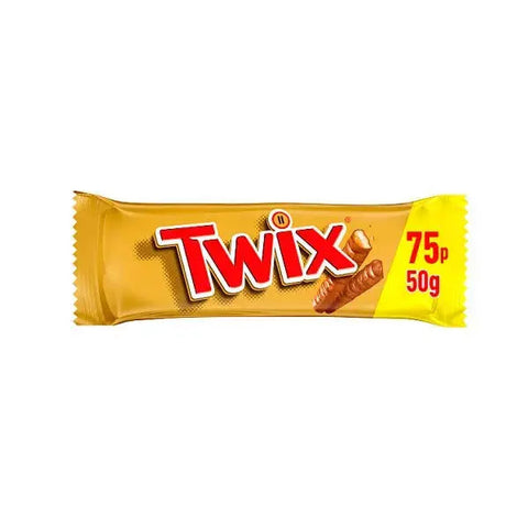 Twix Caramel & Milk Chocolate Fingers Biscuit Snack Bar