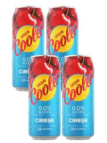 Ursus Cooler Cherry Lager Alcohol Free 4x500ml