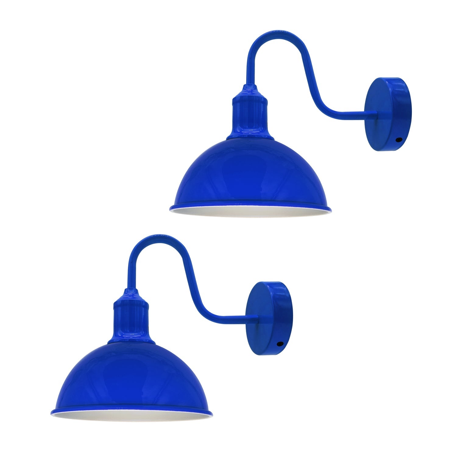 Modern Industrial Swan Neck Metal Arm E27 Sconce Wall Light Set Fixture for Living Room Dining Room Kitchen.