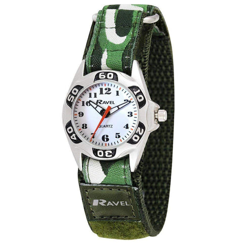 Ravel Children Velcro Nylon Watch Available Multiple Colour & Design R1507