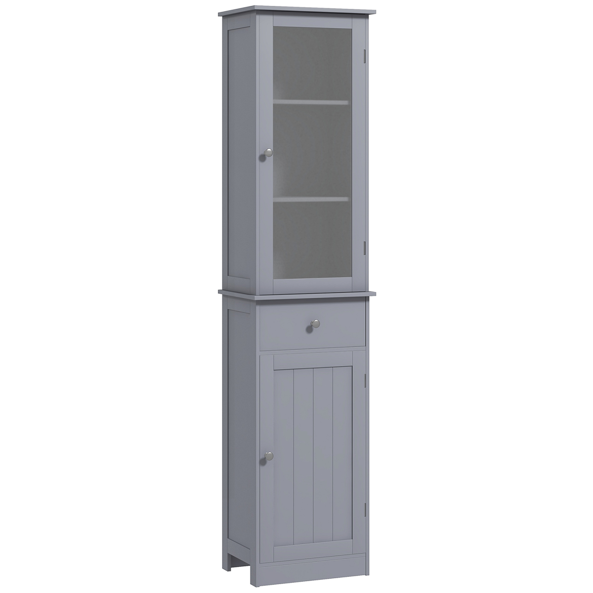 kleankin Storage Cabinet Organizer Tower with Shelves & Drawer