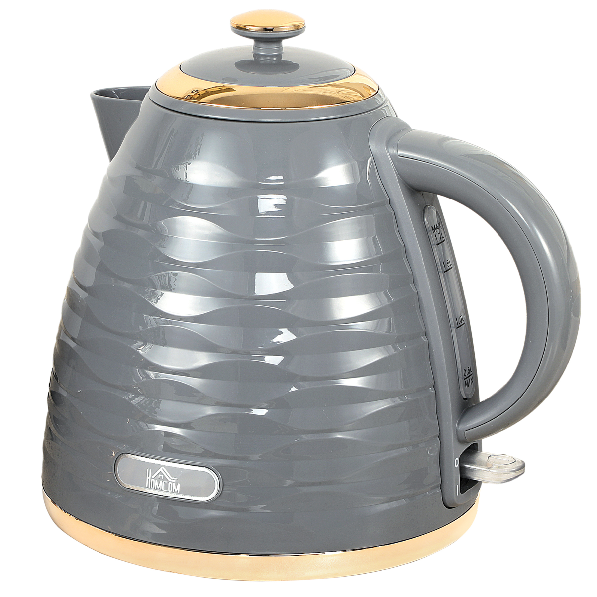 HOMCOM Electric Kettle, Fast Boil, 1.7L, 3kW, Swivel