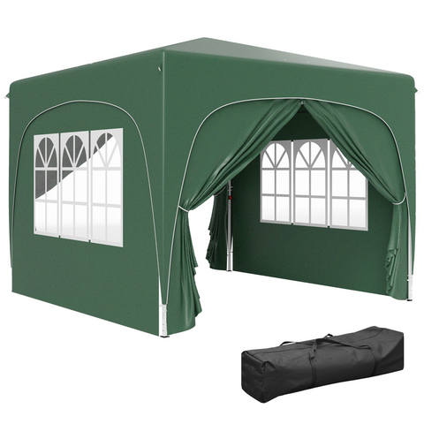 Outsunny 3 x 3(m) UPF50+ Pop Up Gazebo with Sides and Carry Bag