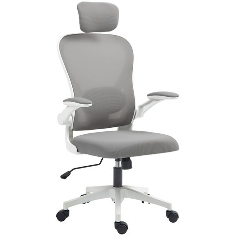 HOMCOM Executive Mesh Office Chair with Headrest, Lumbar Support