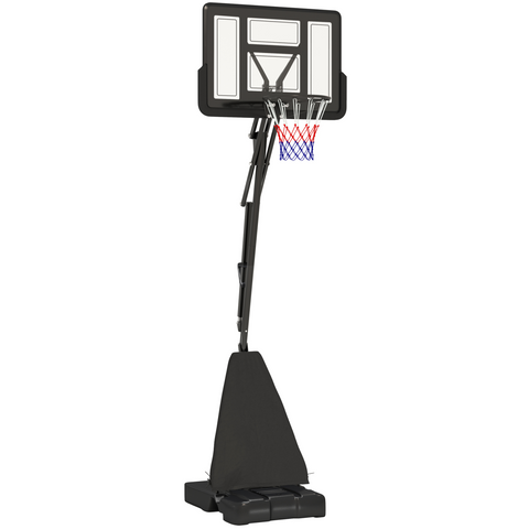 SPORTNOW 2.45-3.05m Portable Basketball Hoop and Stand with Wheels