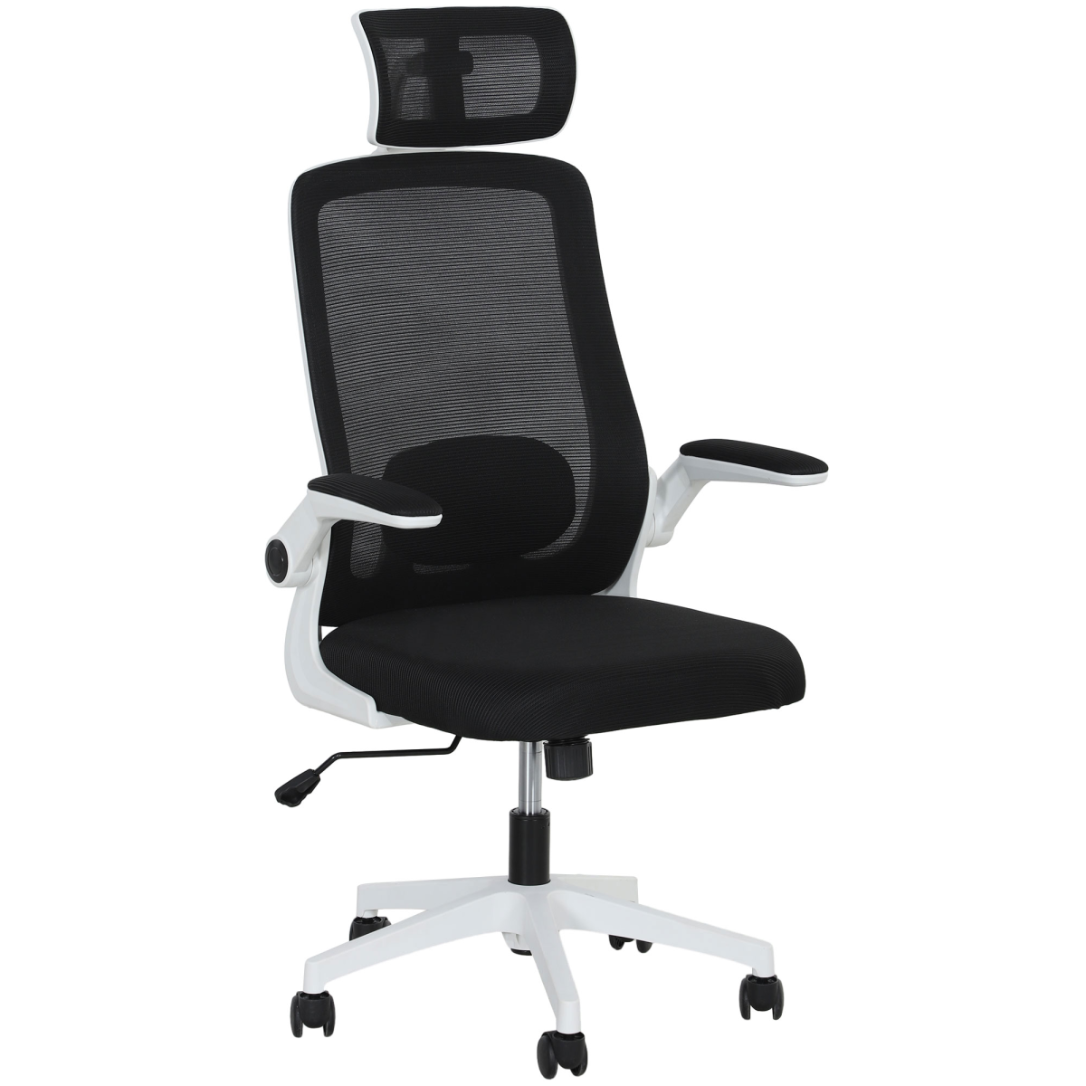 HOMCOM Executive Mesh Office Chair with Headrest, Lumbar Support