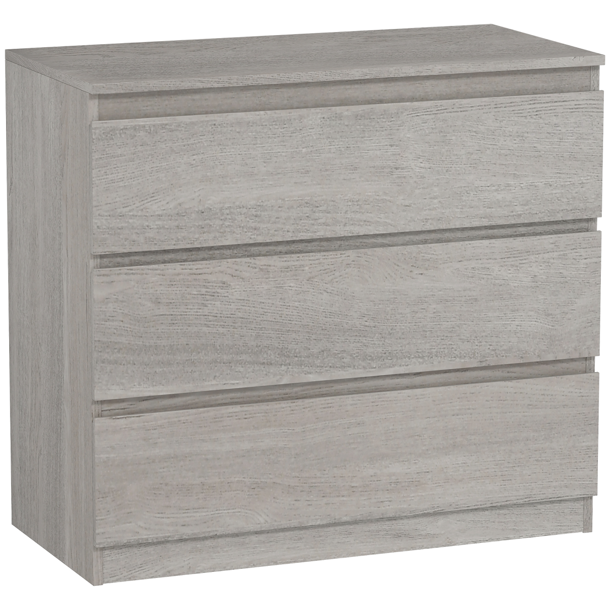 HOMCOM Chest of Drawers, 3 Drawer Storage Cabinet Unit for Bedroom