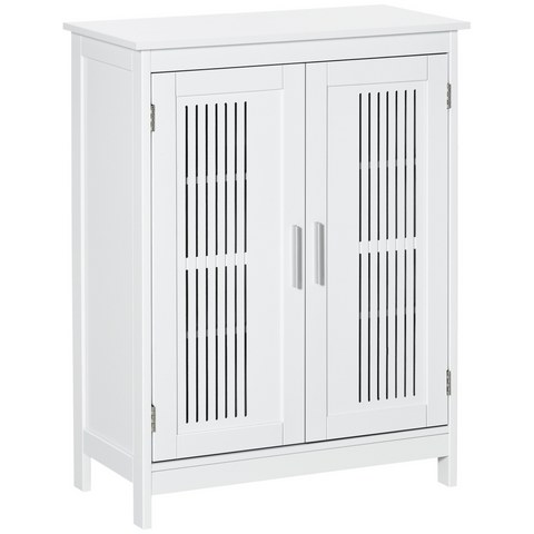 kleankin Modern Bathroom Cabinet, Freestanding Floor Cabinet with Storage