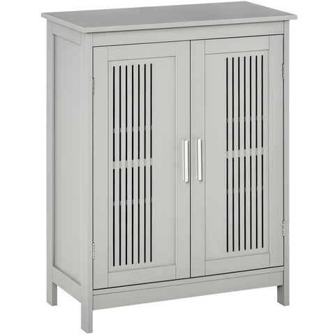 kleankin Modern Bathroom Cabinet, Freestanding Floor Cabinet with Storage
