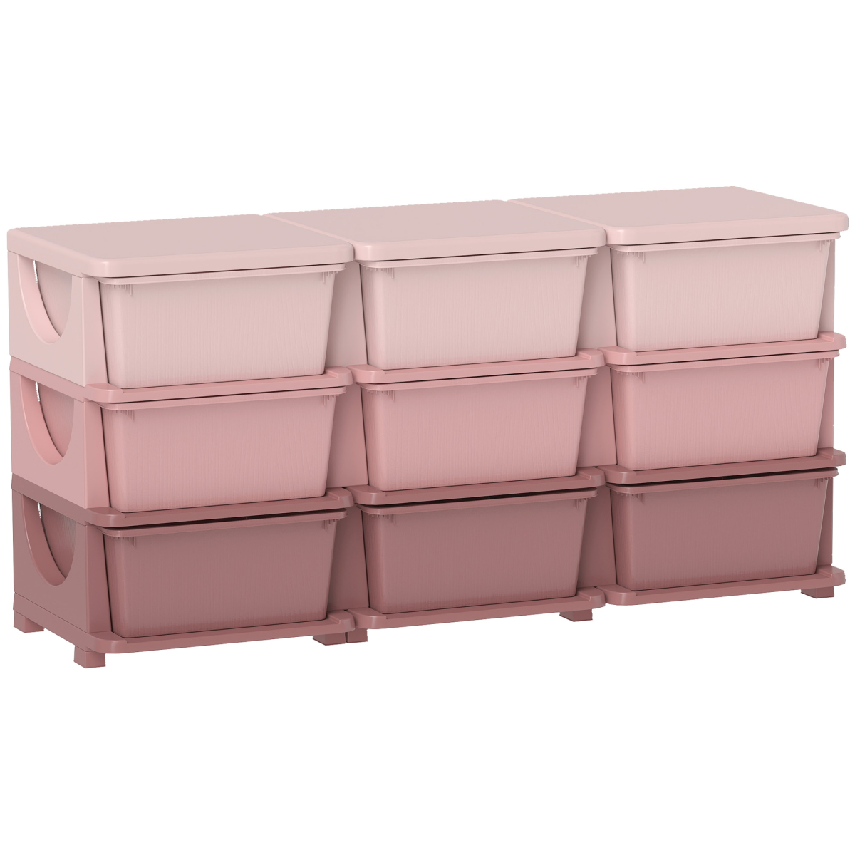 HOMCOM Kids Storage Units with Drawers 3 or 4 Tier Chest Dresser Tower Blue