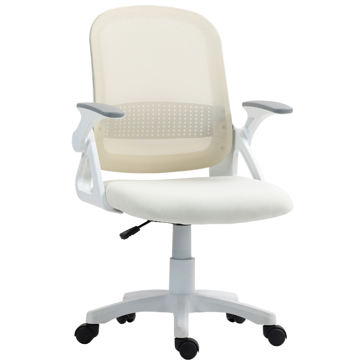 HOMCOM Ergonomic Swivel Computer Chair with Flip-up Armrests