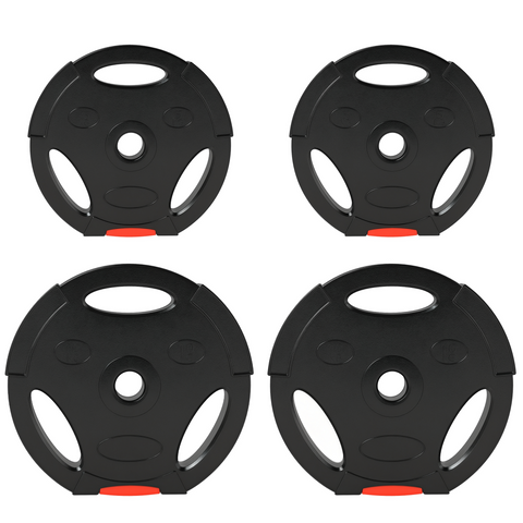 SPORTNOW Olympic Weight Plates Set for Home Gym, 2 x 5kg, 2 x 2.5kg