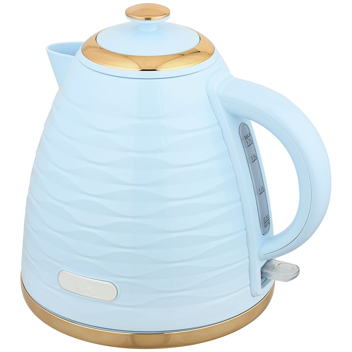 HOMCOM Electric Kettle, Fast Boil, 1.7L, 3kW, Swivel