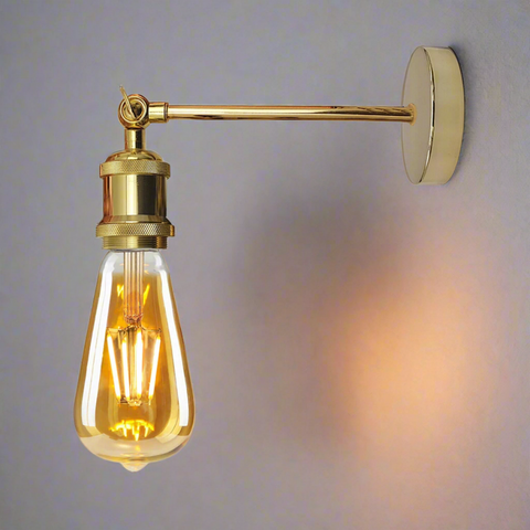 Industrial Wall Light E27 Vintage Metal Sconce with Adjustable Arm~5770