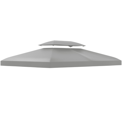 3x4m Gazebo Replacement Roof Canopy 2 Tier Top UV Cover Sun Awning Shelters