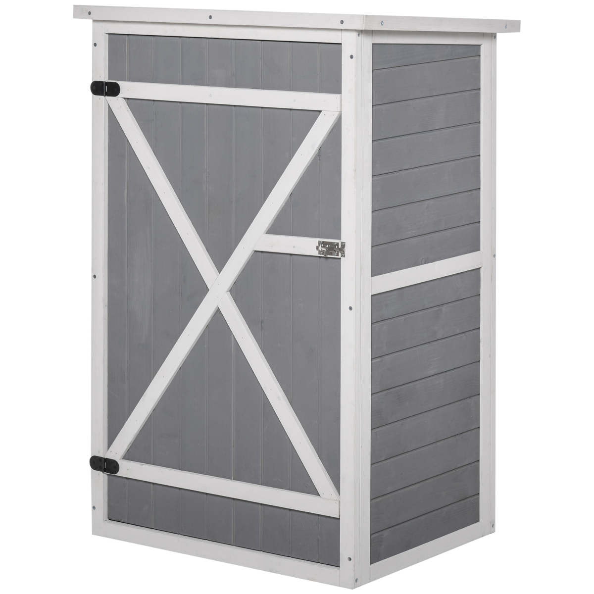 Wooden Garden Storage Shed Fir Wood Tool Cabinet