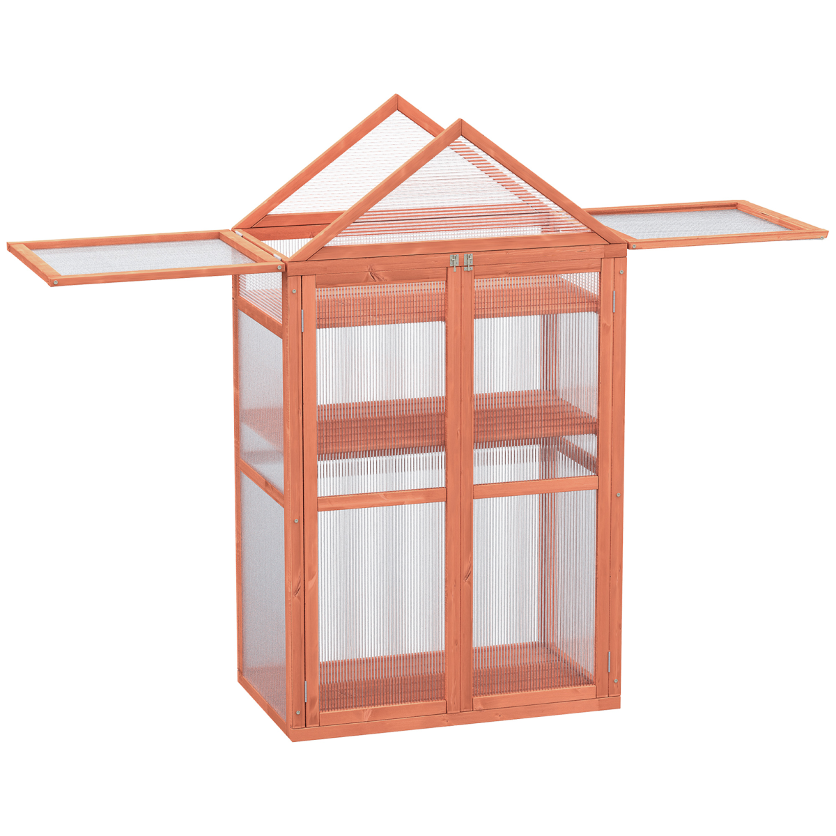 Garden Polycarbonate Cold Frame Greenhouse Grow House Flower Vegetable Plants