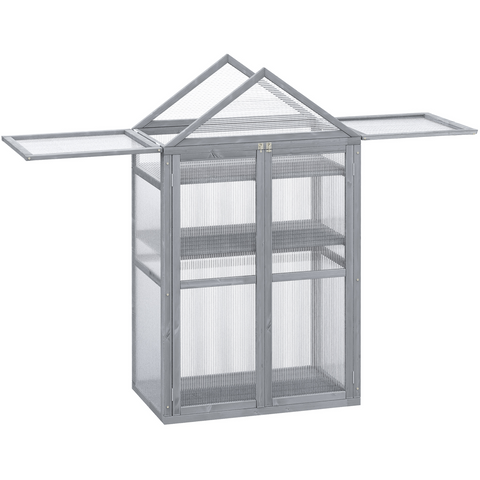 Garden Polycarbonate Cold Frame Greenhouse Grow House Flower Vegetable Plants