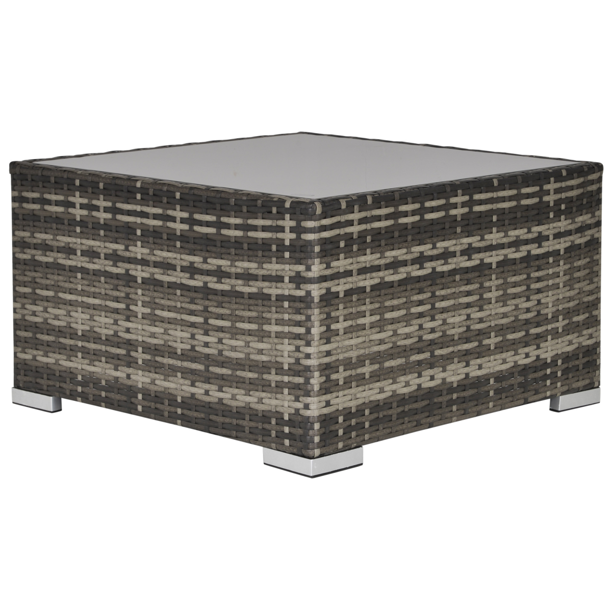 Rattan Wicker Patio Coffee Table Ready to Use Outdoor Furniture
