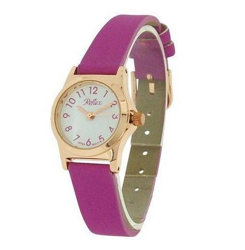 Reflex Girls Ladies White Dial Leather Strap Available Multiple Colour Strap Watch 1013