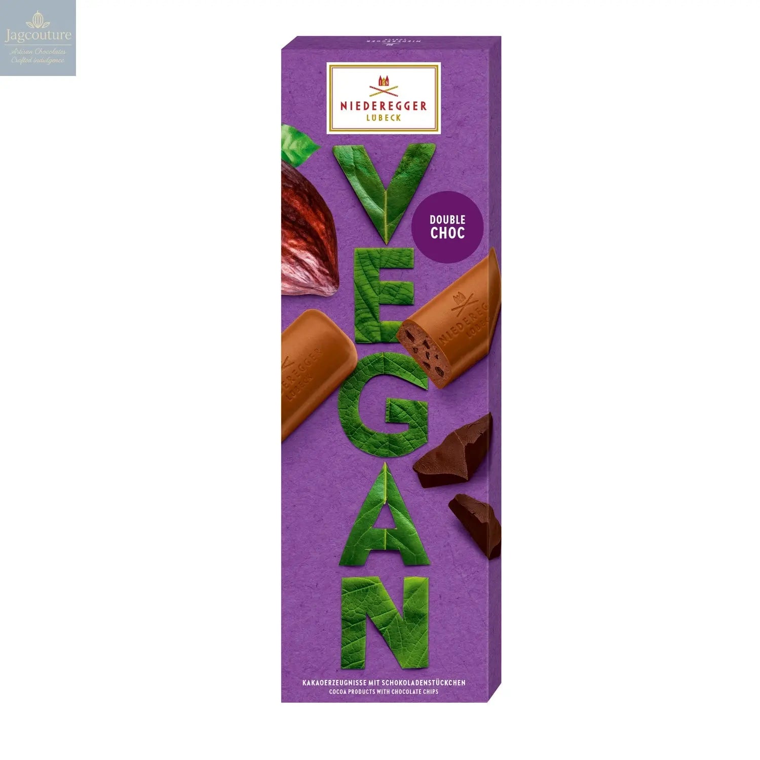 Vegan Choc - alternative to milk chocolate praline loaves with dark chocolate pieces - Jag Couture Chocolates