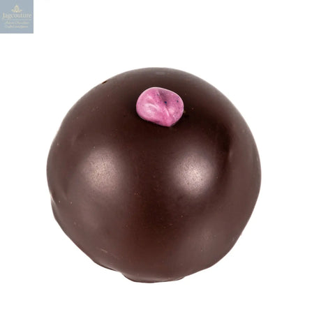 Violet & gin - gin & violet crème fraîche in dark chocolate 14g - Jag Couture Chocolates