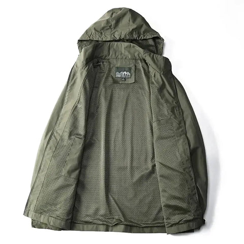 Waterproof Tactical Windbreaker Jacket – Lightweight Hooded Outdoor Gear (S-5XL)