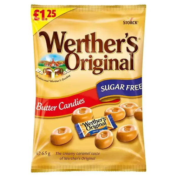 Werther's Original Sugar Free Butter Candies 65g (Case of 12)