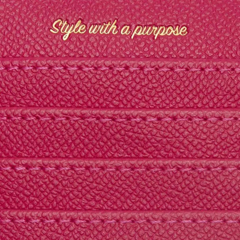Willow Fuchsia Coin and Card Holder