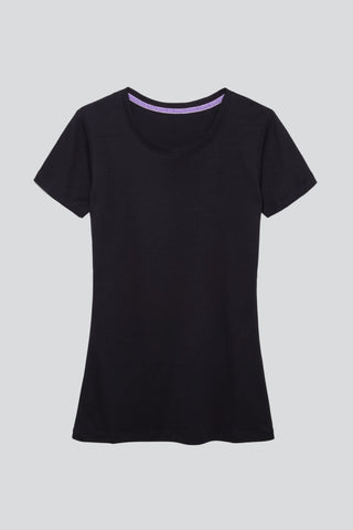 Short Sleeve Crew Neck Cotton Modal Blend T-shirt